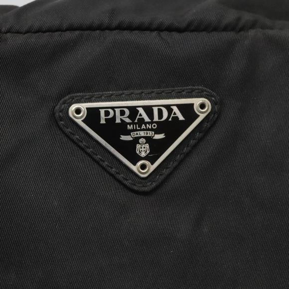 PRADA Hand Bag Nylon Black Silver Auth bs26350 - Picture 14 of 16